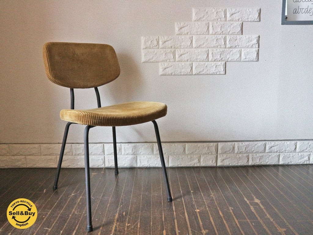 トラックファニチャー TRUCK FURNITURE SUTTO DINING CHAIR ダイニングチェア コーデュロイ×スチールフレーム ◎