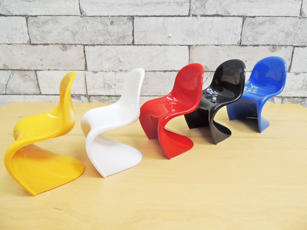 ヴィトラ デザイン ミュージアム Vitra Design Museum パントンチェア Panton Chair 5色セット 1/6サイズ ●