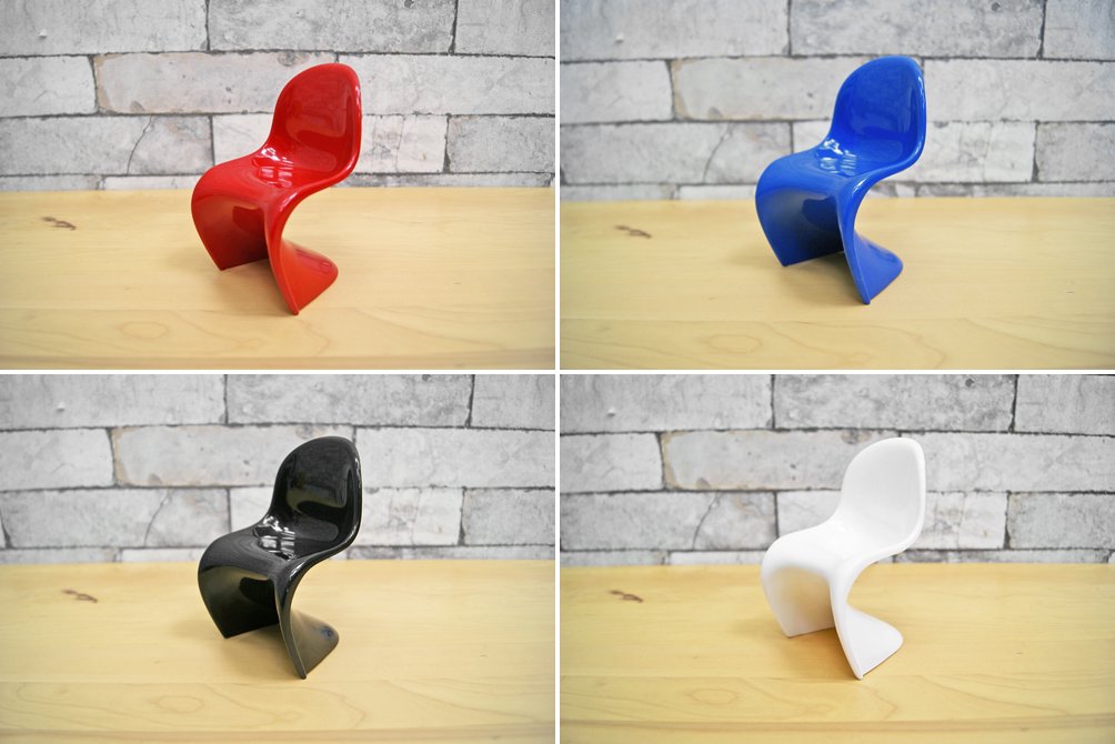 ヴィトラ デザイン ミュージアム Vitra Design Museum パントンチェア Panton Chair 5色セット 1/6サイズ ●