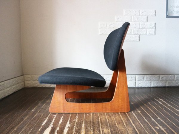 天童木工 TENDO ビンテージ 低座椅子 長大作デザイン ブラック 和モダン ◎