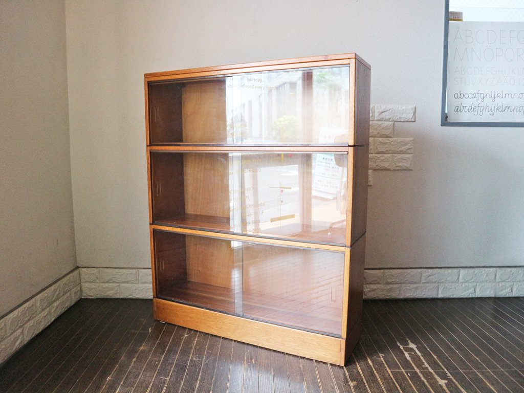 イギリス アンティーク キャビネット オーク材 スタッキング ブックケース 英国 飾り棚 GlobeWernicke グローブ・ヴェルニッケ スタイル ◎