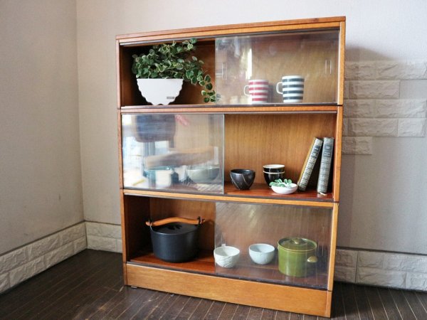 イギリス アンティーク キャビネット オーク材 スタッキング ブックケース 英国 飾り棚 GlobeWernicke グローブ・ヴェルニッケ スタイル ◎