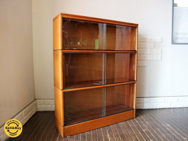 イギリス アンティーク キャビネット オーク材 スタッキング ブックケース 英国 飾り棚 GlobeWernicke グローブ・ヴェルニッケ スタイル ◎