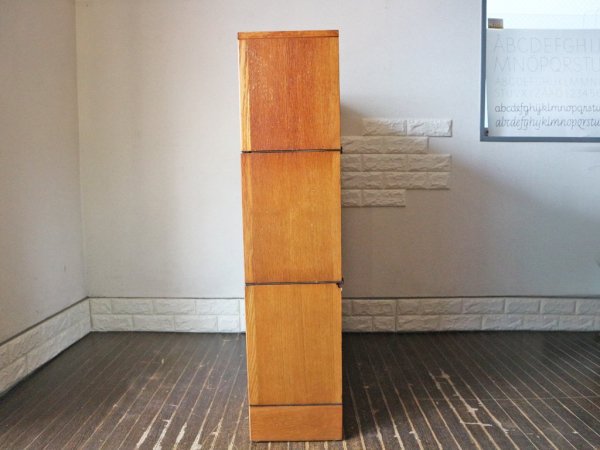 イギリス アンティーク キャビネット オーク材 スタッキング ブックケース 英国 飾り棚 GlobeWernicke グローブ・ヴェルニッケ スタイル ◎