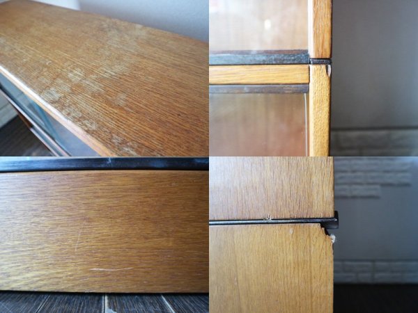 イギリス アンティーク キャビネット オーク材 スタッキング ブックケース 英国 飾り棚 GlobeWernicke グローブ・ヴェルニッケ スタイル ◎