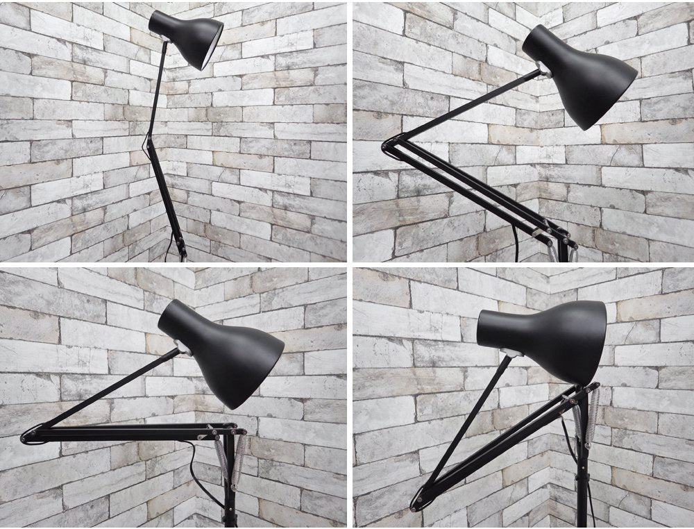 アングルポイズ ANGLEPOISE Type 75 DeskLamp Floor Standing Pole set フロアランプ ジェットブラック ●