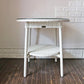 ロイドルーム LLOYD LOOM サイドテーブル SIDE TABLE No.7118 ホワイト カフェテーブル ◎