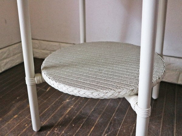 ロイドルーム LLOYD LOOM サイドテーブル SIDE TABLE No.7118 ホワイト カフェテーブル ◎