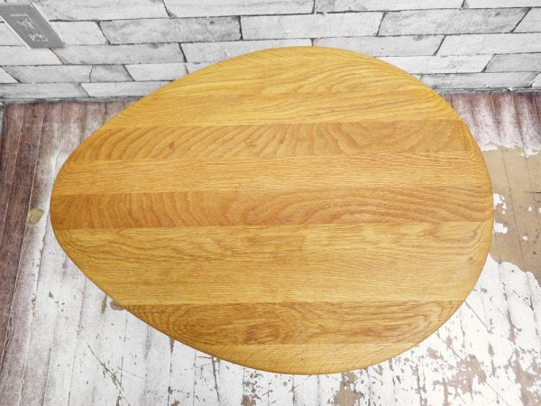 カーフ karf エッグシェイプ Egg shape サイドテーブル コーヒーテーブル オーク材 ●