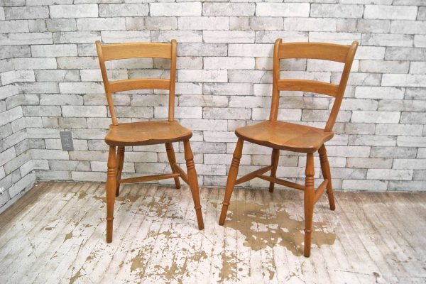 パシフィックファニチャーサービス PACIFIC FURNITURE SERVICE P.F.S キッチンチェア ストレートチェア UKアンティークスタイル B ●