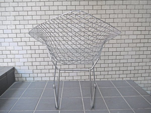 ハリーベルトイア Harry Bertoia ダイヤモンドチェア リプロダクト スチールワイヤー クローム ミッドセンチュリー ■