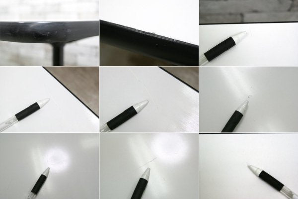 ハーマンミラー HermanMiller コントラクトテーブル ダイニングテーブル デスク レクタングル ホワイト w140cm C&R イームズ ミッドセンチュリー ●