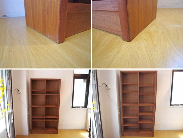 ジャパン ビンテージ チーク材 TeakWood ブックシェルフ vintage Book Shelf 本棚 書棚 ★