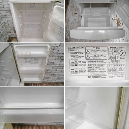 ナショナル National ウィル WiLL FRIDGE mini 冷凍冷蔵庫 2003年製 162L NR-B162R-W 希少廃番 ●