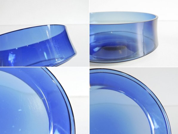 イッタラ iittala #2360 ボウル ブルー タピオ・ヴィルカラ Tapio Wirkkala ビンテージ A ●