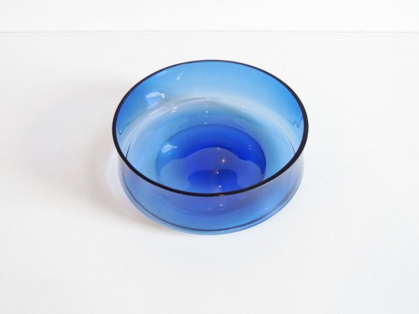 イッタラ iittala #2360 ボウル ブルー タピオ・ヴィルカラ Tapio Wirkkala ビンテージ B ●