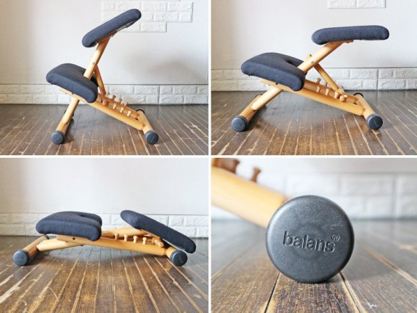 ストッケ STOKKE マルチバランス MALTI balans バランスチェア 学習椅子 ブラック 北欧 ノルウェー ◎