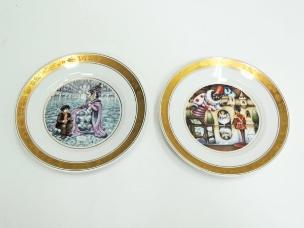 ロイヤルコペンハーゲン Royal Copenhagen アンデルセン童話 プレート12枚組 100周年限定品 デンマーク●