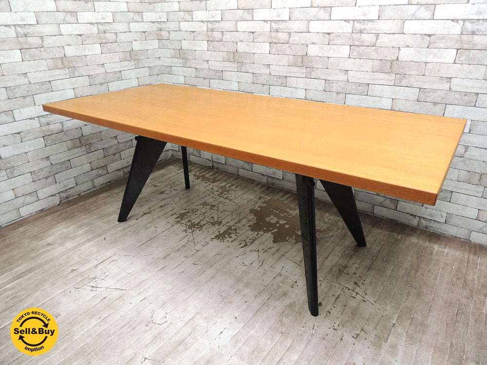 ヴィトラ vitra EMテーブル EM Table wood ダイニングテーブル オーク材 ジャン・プルーヴェ Jean Prouve W200cm ●