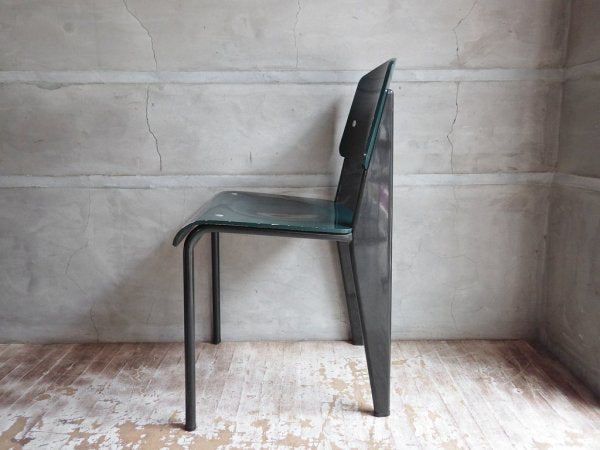 ヴィトラ Vitra スタンダードチェア standard chair ジャン・プルーヴェ Jean Prouve 廃番 ダークグリーン♪