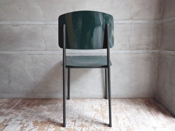 ヴィトラ Vitra スタンダードチェア standard chair ジャン・プルーヴェ Jean Prouve 廃番 ダークグリーン♪