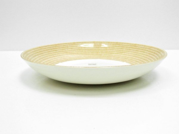 アラビア ARABIA 24h アベック avec パスタプレート ベージュ 24cm 旧ロゴ 未使用品 B ●