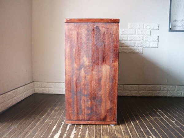 シンプルスタイル オープンシェルフ 2×２ ブラウン 棚　キャビネット ◎