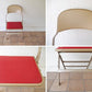 クラリン CLARIN フォールディングチェア 折り畳みチェア Folding chair SANDLER レッド ファブリッククッション仕様 P.F.S.取扱 ◇