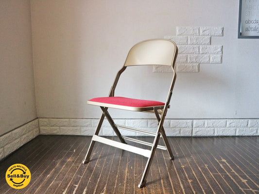 クラリン CLARIN フォールディングチェア 折り畳みチェア Folding chair SANDLER レッド ファブリッククッション仕様 パシフィックファニチャーサービス取扱 ◎