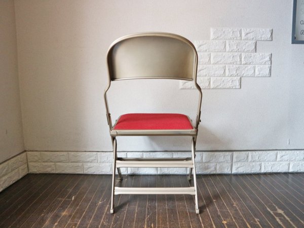 クラリン CLARIN フォールディングチェア 折り畳みチェア Folding chair SANDLER レッド ファブリッククッション仕様 パシフィックファニチャーサービス取扱 ◎