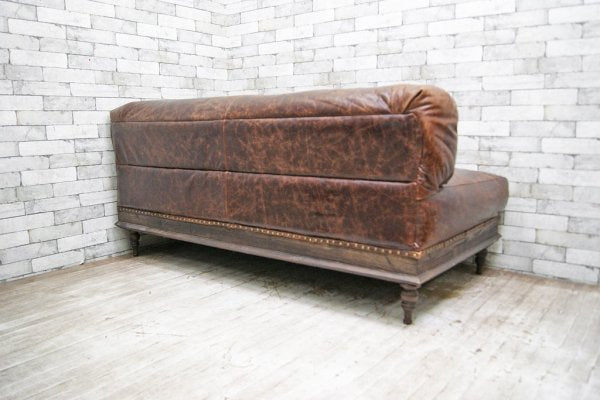 ジャーナルスタンダードファニチャー journal standard Furniture ナンシー NANCY レザーソファ 牛革 フェザークッション W175cm ●