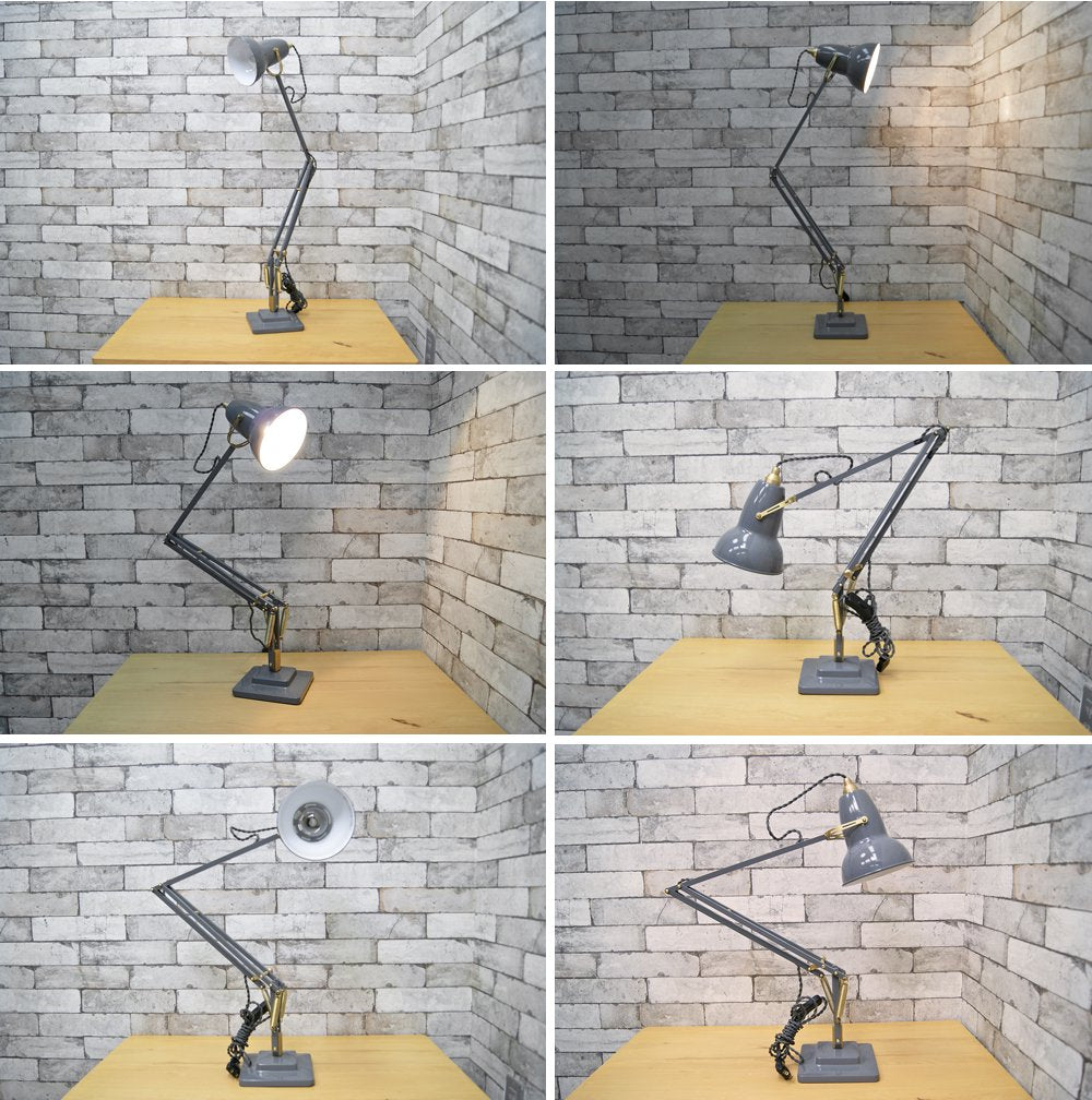 アングルポイズ ANGLEPOISE "Original  1227" ブラスコレクション Brass Collection デスクランプ エレファントグレー 箱付 ●