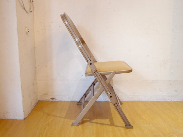 クラリン CLARIN フォールディングチェア 折り畳みチェア Folding chair SANDLER ベージュ ファブリッククッション仕様 P.F.S取扱 ★