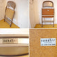 クラリン CLARIN フォールディングチェア 折り畳みチェア Folding chair SANDLER ベージュ ファブリッククッション仕様 P.F.S取扱 ★