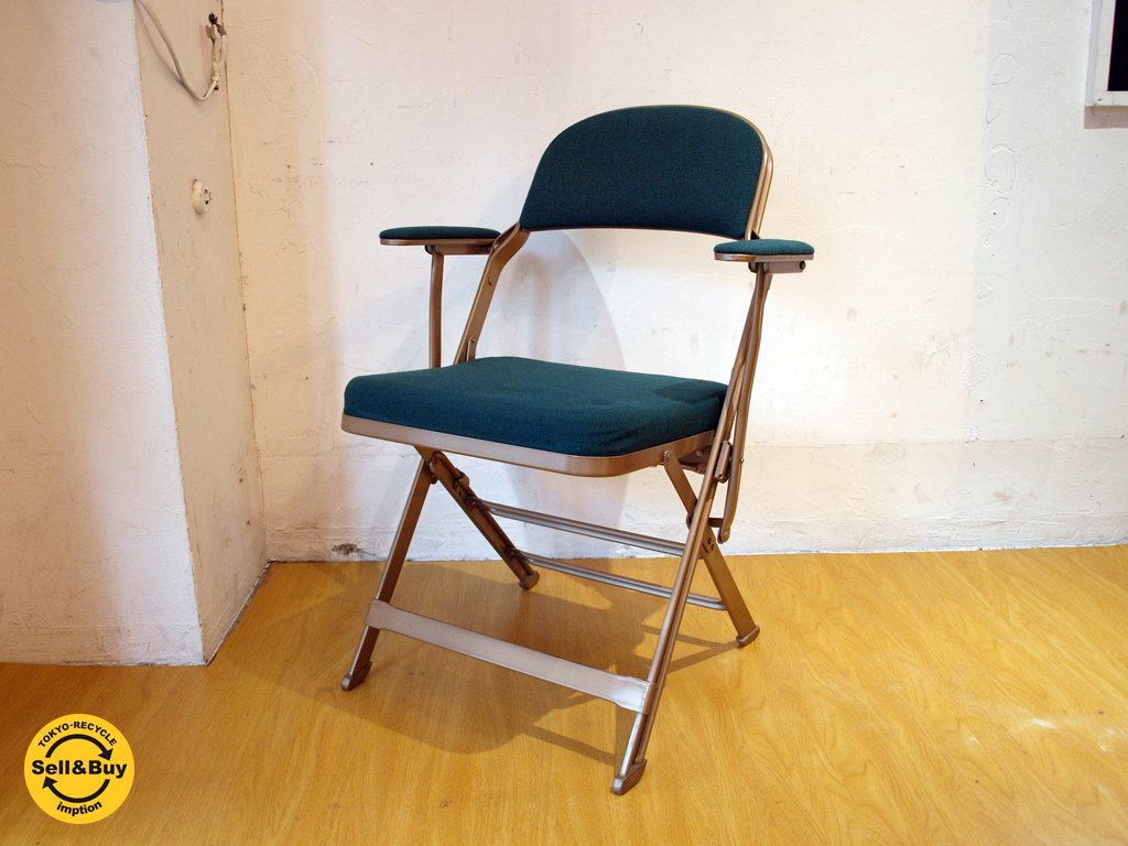 クラリン CLARIN フォールディングチェア アーム付 FOLDING CHAIR WITH ARM Hunter グリーン 折り畳みチェア P.F.S.取扱 米国 ★