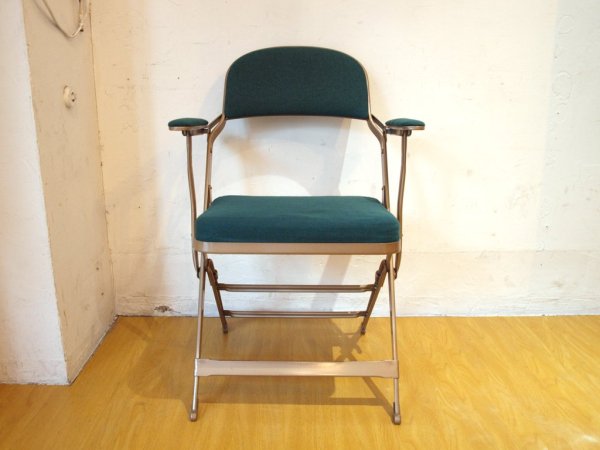 クラリン CLARIN フォールディングチェア アーム付 FOLDING CHAIR WITH ARM Hunter グリーン 折り畳みチェア P.F.S.取扱 米国 ★