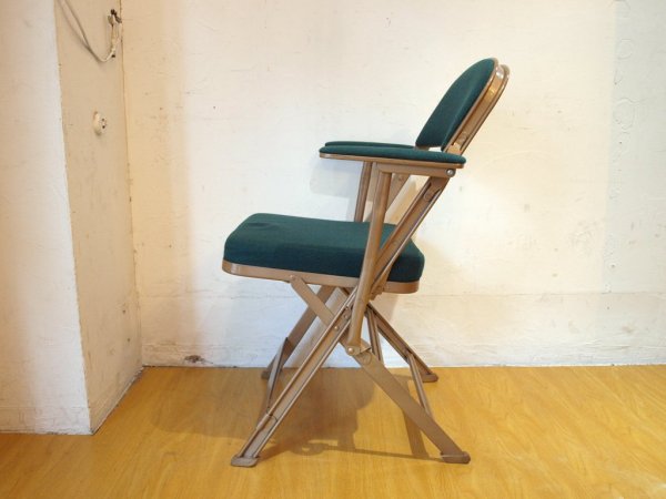 クラリン CLARIN フォールディングチェア アーム付 FOLDING CHAIR WITH ARM Hunter グリーン 折り畳みチェア P.F.S.取扱 米国 ★