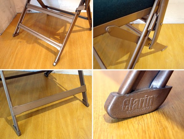 クラリン CLARIN フォールディングチェア アーム付 FOLDING CHAIR WITH ARM Hunter グリーン 折り畳みチェア P.F.S.取扱 米国 ★