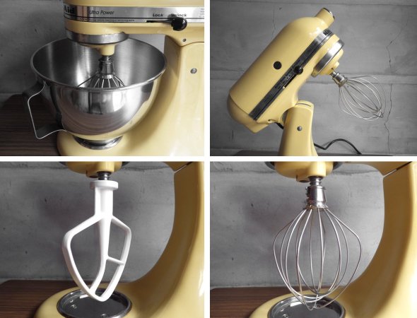 キッチンエイド Kitchen Aid スタンドミキサー KSM90 アーモンドクリーム♪