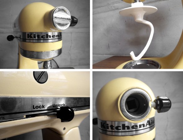 キッチンエイド Kitchen Aid スタンドミキサー KSM90 アーモンドクリーム♪