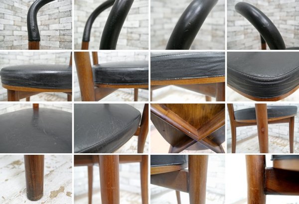カッシーナ Cassina 501 ヨーテボリ GOTEBORG チェア 本革 ブラック エリック・グンナール・アスプルンド ●