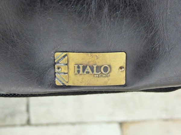 ハロ HALO チェスターチェア Chester chair ダイニングチェア 本革 英国 オールドサドルブラック ビンテージ加工 アンティーク モダン B ●