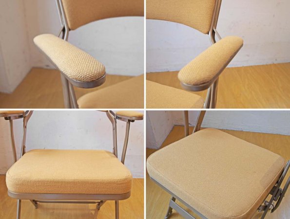 クラリン CLARIN U.S.A フォールディングアームチェア FOLDING CHAIR WITH ARM 折畳 フルクッション アンバー Amber PFS取扱 ★