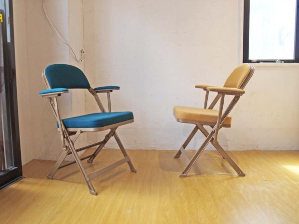 クラリン CLARIN U.S.A フォールディングアームチェア FOLDING CHAIR WITH ARM 折畳 フルクッション アンバー Amber PFS取扱 ★