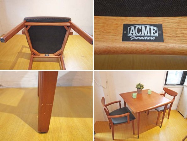 アクメ ファニチャー ACME Furniture デルマー DELMAR ダイニング アームチェア 2脚セット アメリカン レトロビンテージ ★