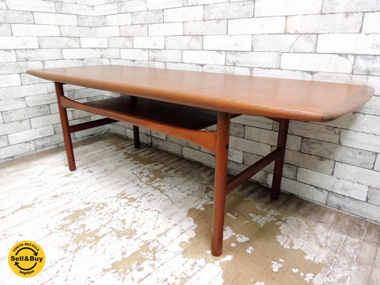 ARREBO MOBLER チーク材 コーヒーテーブル Coffee table 60'sビンテージ デンマーク 北欧家具 ●