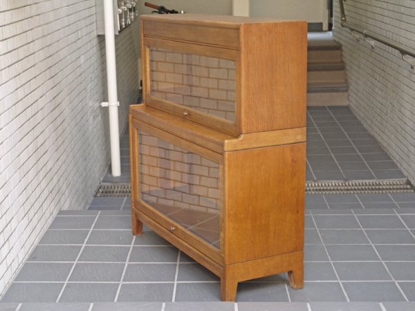 ガン社 GUNN FURNITURE アンガス ANGUS スタッキング ブックケース キャビネット フラップ扉 UKビンテージ 英国 ロイズアンティークス   取扱い ■