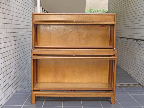 ガン社 GUNN FURNITURE アンガス ANGUS スタッキング ブックケース キャビネット フラップ扉 UKビンテージ 英国 ロイズアンティークス   取扱い ■