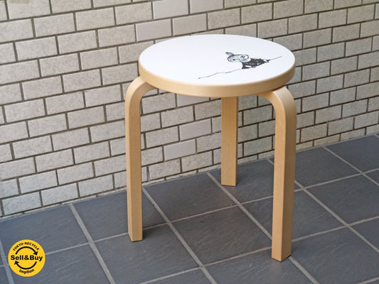 アルテック artek スツール60 stool60 3本脚 ムーミン リトルミィ 80th記念モデル アルヴァ・アアルト トーベ・ヤンソン 北欧家具 ■