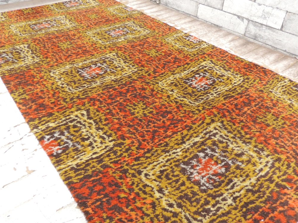 BRITISH CARPET CENTRE 60'ビンテージ ラグ マット 135×70cm ●